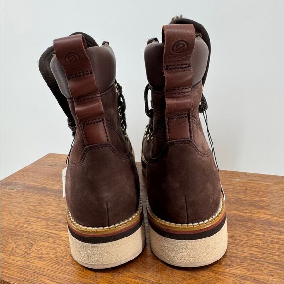 COLE HAAN ZeroGrand Hiking Boot NEW $220 Java / Ivory Waterproof Size 8.5B - Picture 5 of 11